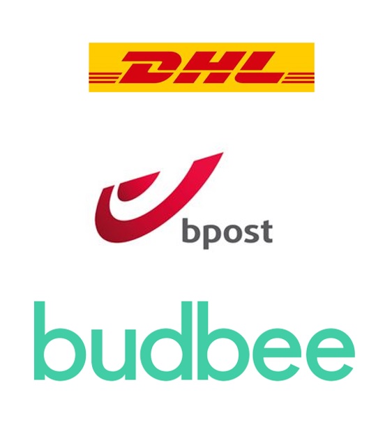 DHL, Bpost en Budbee logo